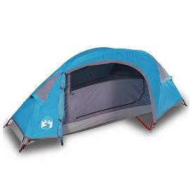Cort de camping cupolă pentru 1 persoană, albastru, impermeabil, 2 image