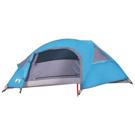 Cort de camping cupolă pentru 1 persoană, albastru, impermeabil, 6 image