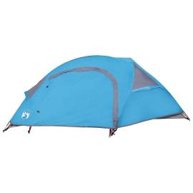 Cort de camping cupolă pentru 1 persoană, albastru, impermeabil, 7 image