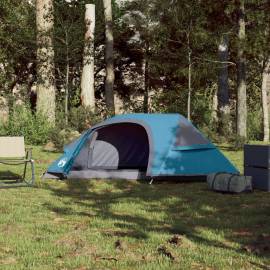 Cort de camping cupolă pentru 1 persoană, albastru, impermeabil, 3 image