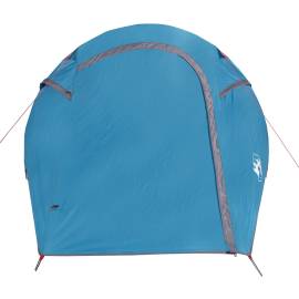 Cort de camping tunel pentru 2 persoane, albastru, impermeabil, 6 image