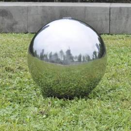 Fântână sferică de grădină cu led-uri, 30 cm, oțel inoxidabil, 3 image