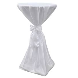 Husă de masă albă, 60 cm, cu fundă, 2 buc, 4 image