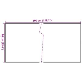 Paravan pentru balcon, maro și negru, 300x90 cm, poliratan, 7 image
