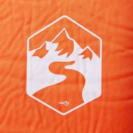 Saltea camping auto-gonflabilă cu pernă, 1 persoană, portocaliu, 3 image