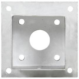 Suporturi stâlp, 4 buc., 101 mm, metal galvanizat, 5 image