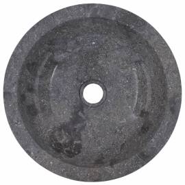 Chiuvetă, gri, Ø40x12 cm, marmură, 9 image