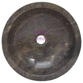 Chiuvetă, gri, Ø40x12 cm, marmură, 8 image