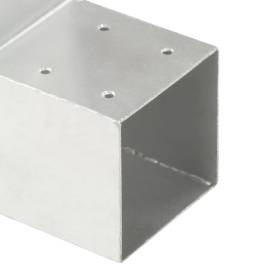 Conectori grindă, formă l, 4 buc, 101x101 mm, metal galvanizat, 6 image