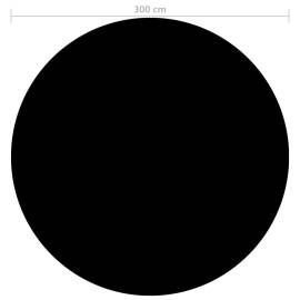 Prelată piscină, negru, 300 cm, pe, 4 image