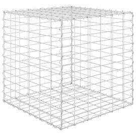 Strat înălțat cub gabion, 60 x 60 x 60 cm, sârmă de oțel, 2 image