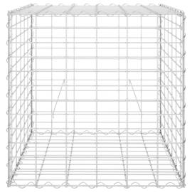 Strat înălțat cub gabion, 60 x 60 x 60 cm, sârmă de oțel, 3 image