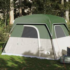 Cabină cort de camping, 4 persoane, verde, impermeabil