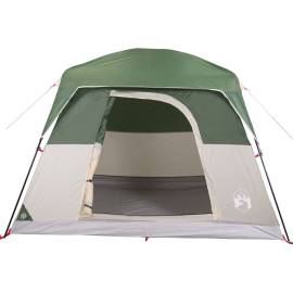 Cabină cort de camping, 4 persoane, verde, impermeabil, 7 image