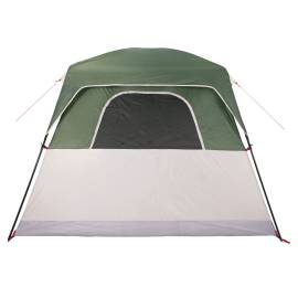 Cabină cort de camping, 4 persoane, verde, impermeabil, 8 image