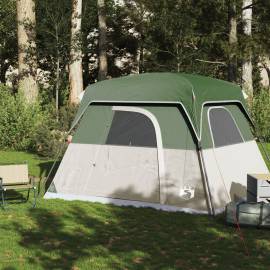 Cabină cort de camping, 4 persoane, verde, impermeabil, 3 image