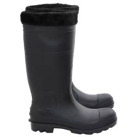 Cizme de ploaie cu șosete detașabile, negru, mărime 41, pvc, 4 image