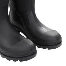 Cizme de ploaie cu șosete detașabile, negru, mărime 44, pvc, 7 image