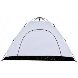 Cort de camping 5 persoane, alb opac, setare rapidă, țesătură, 9 image