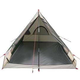 Cort de camping cu cadru a, 2 persoane, verde, impermeabil, 5 image