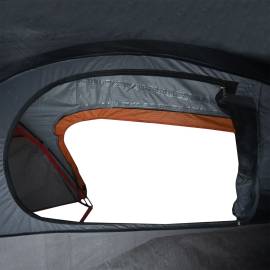 Cort de camping pentru 1 persoană, gri/portocaliu, impermeabil, 11 image