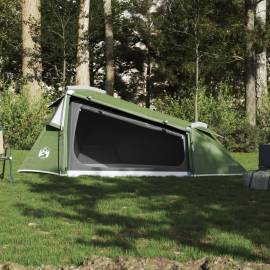 Cort de camping pentru 2 persoane, verde, impermeabil, 3 image