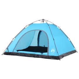 Cort de camping pentru 5 persoane, eliberare rapidă, albastru, 4 image