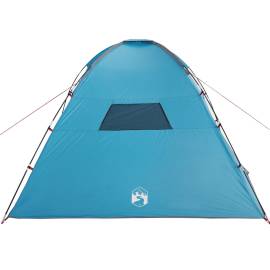 Cort de camping pentru 8 persoane, albastru, impermeabil, 8 image