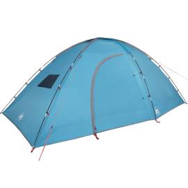 Cort de camping pentru 8 persoane, albastru, impermeabil, 4 image