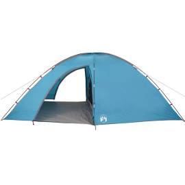 Cort de camping pentru 8 persoane, albastru, impermeabil, 7 image