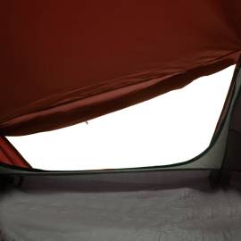 Cort de camping tunel 1 persoane, gri/portocaliu, impermeabil, 10 image
