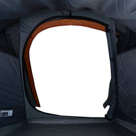 Cort de camping tunel 2 persoane, gri/portocaliu, impermeabil, 11 image