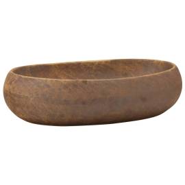 Lavoar de blat, maro, 59x40x15 cm, ceramică, oval, 2 image