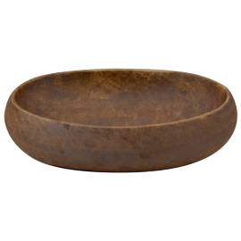 Lavoar de blat, maro, 59x40x15 cm, ceramică, oval, 4 image