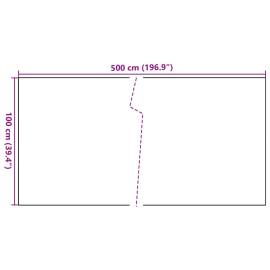 Paravan pentru balcon, negru, 500x100 cm, poliratan, 7 image