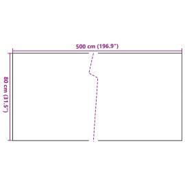 Paravan pentru balcon, negru, 500x80 cm, poliratan, 7 image