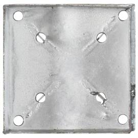 Țăruși de sol, 6 buc., argintiu, 14x14x91 cm, oțel galvanizat, 5 image