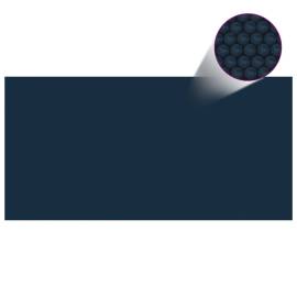 Folie solară piscină, plutitoare, negru/albastru 549x274 cm pe, 2 image
