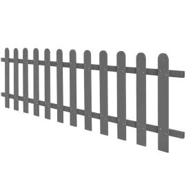 Gard din șipci, gri, 200 x 60 cm, wpc, 2 image