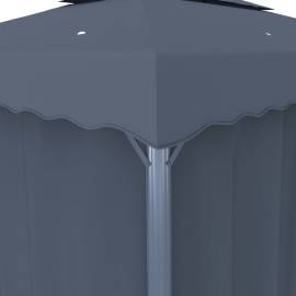 Pavilion cu perdea, antracit, 4 x 3 m, aluminiu, 6 image