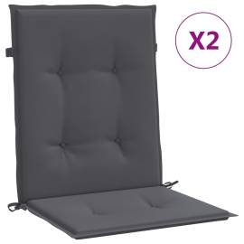 Perne scaun cu spătar mic, 2 buc., antracit, textil oxford, 2 image