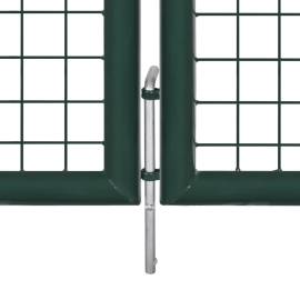 Poartă dublă pentru gard din oțel vopsit electrostatic, 4 image