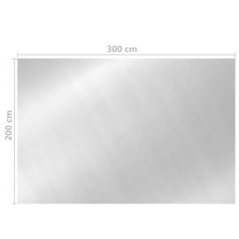 Prelată de piscină, argintiu, 300x200 cm, pe, 5 image