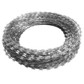 Sârmă ghimpată cu cleme concertina nato, oțel galvanizat, 300 m, 2 image