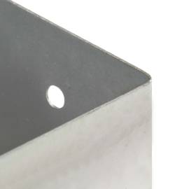 Suporți stâlp, 4 buc., metal galvanizat, 91 mm, 7 image