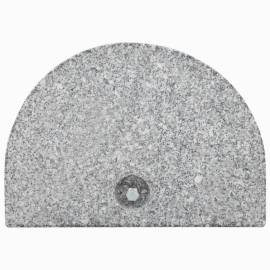 Suport umbrelă de soare, gri, granit, 10 kg, curbat, 3 image