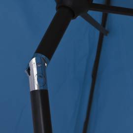 Umbrelă de soare cu stâlp metalic, azur, 300 x 200 cm, 6 image