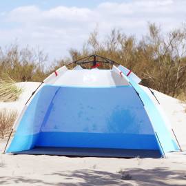 Cort camping 4 persoane albastru azur impermeabil setare rapidă