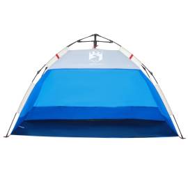 Cort camping 4 persoane albastru azur impermeabil setare rapidă, 5 image