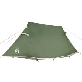 Cort de camping pentru 3 persoane, verde, impermeabil, 8 image